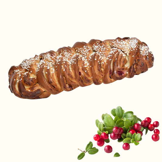 Rahka-puolukkapitko